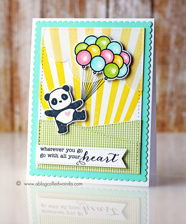 Mama Elephant Pandamonium card by Wanda Guess