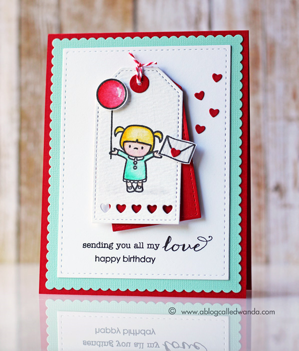 Mama Elephant August Challenge card by Wanda Guess Mama Elephant August Challenge card by Wanda Guess