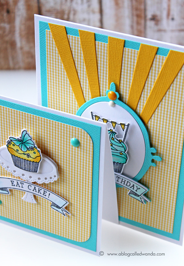 PTI Bakers Dozen stamps. Card by Wanda Guess