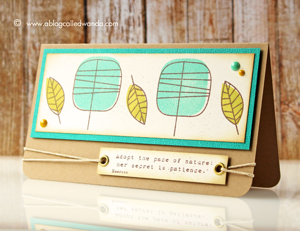 Simon Says Stamp One with Nature stamp set. Card by Wanda Guess