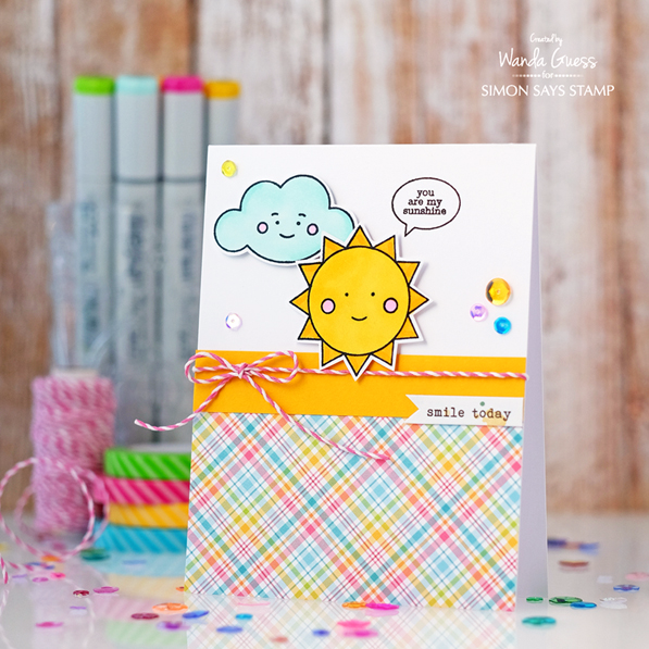 Simon Says Stamp May 2016 card kit! Card by Wanda Guess #sssfave Simon Says Stamp May 2016 card kit! Card by Wanda Guess #sssfave
