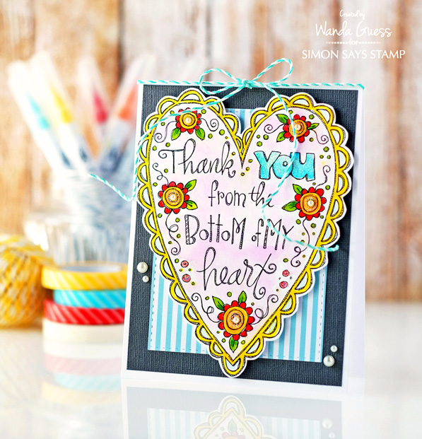 Simon Says Stamp My Favorite - new release. Spring 2016. Card by Wanda Guess. Watercolor printed cards