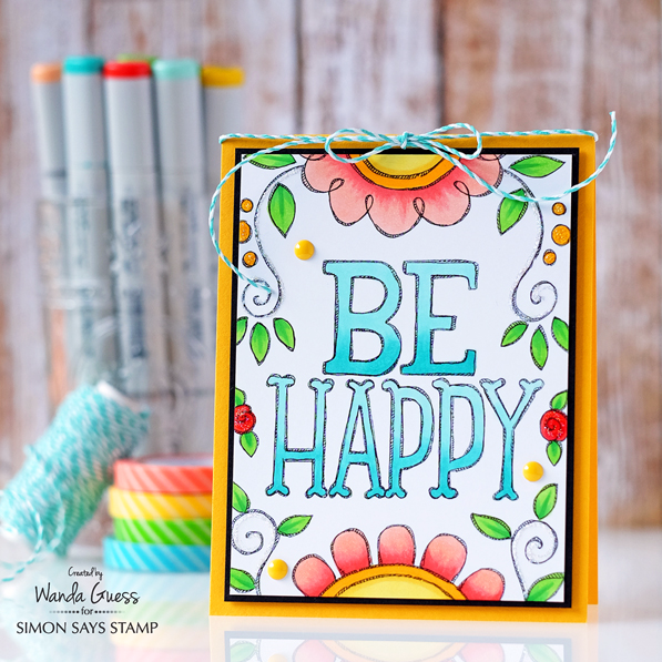 Simon Says Stamp June 2016 Card Kit. Look for the Miracles. Card by Wanda Guess
