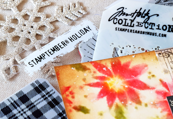 Tim Holtz Stamptember limited edition stamp set and stencil for Simon Says Stamp. Project by Wanda Guess for Simon Says Stamp