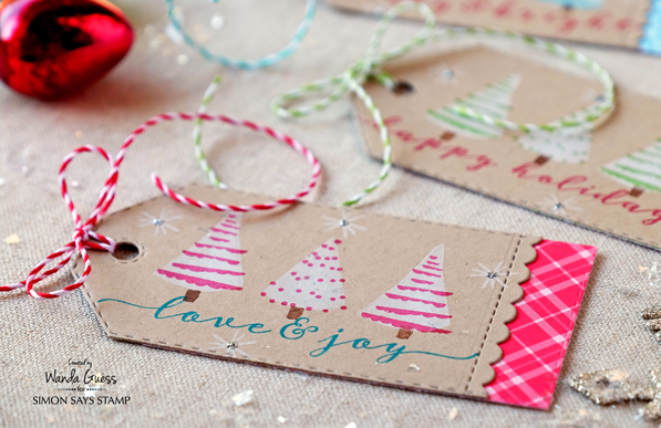 WPlus9 Holiday Trimmings stamp set. Simon Says Stamp. Project by Wanda Guess WPlus9 Holiday Trimmings stamp set. Simon Says Stamp. Project by Wanda Guess