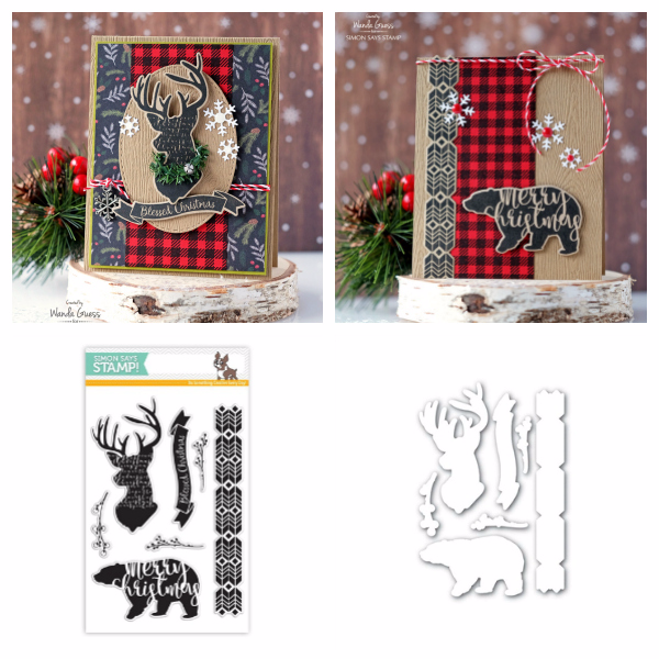 Simon Says Stamp Magical Christmas stamps and dies. Project by Wanda Guess