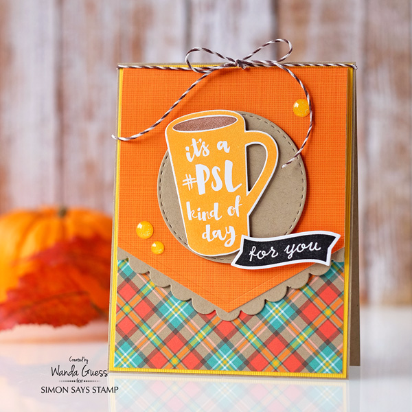 REVERSE CONFETTI JUST BREW IT COFFEE STAMP SET