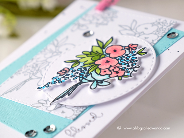 Altenew Celebrations stamp set. Altenew Artist Markers. Card by Wanda Guess