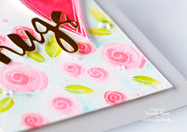 SIMON SAYS STAMP ROSES FOR YOU STAMP SET. ZIG CLEAN COLOR MARKERS. VALENTINE CARD, HUGS DIE. WATERCOLOR TECHNIQUE. WANDA GUESS SIMON SAYS STAMP ROSES FOR YOU STAMP SET. ZIG CLEAN COLOR MARKERS. VALENTINE CARD, HUGS DIE. WATERCOLOR TECHNIQUE. WANDA GUESS