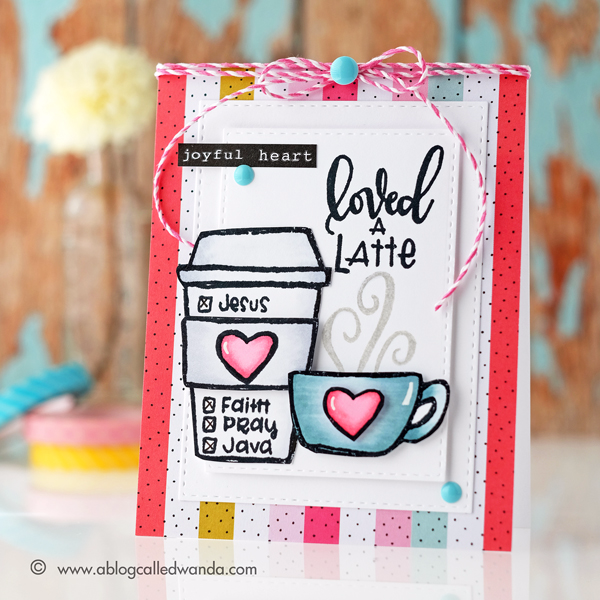Illustrated Faith card. Crate Paper. Sweet n Sassy stamps, Copic Coloring. Faith based card by Wanda Guess