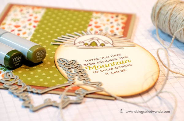 Quoted Move Mountains, Papertrey Ink March 2017 new product release. Project by Wanda Guess Quoted Move Mountains, Papertrey Ink March 2017 new product release. Project by Wanda Guess