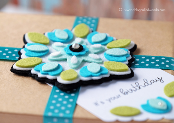 Papertrey Ink Flower Mandalas Dies. Felt project by Wanda Guess Papertrey Ink Flower Mandalas Dies. Felt project by Wanda Guess