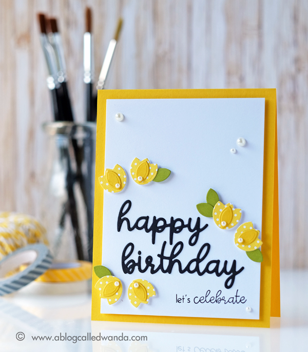 Papertrey Ink Ways to Say Birthday stamp set and die. Birthday Card by Wanda Guess Papertrey Ink Ways to Say Birthday stamp set and die. Birthday Card by Wanda Guess