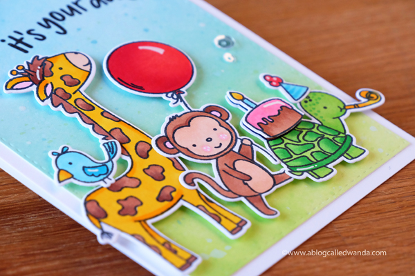 Neat & Tangled Stamps. Blog Hop with Wild Ones Stamp set. Card by Wanda Guess