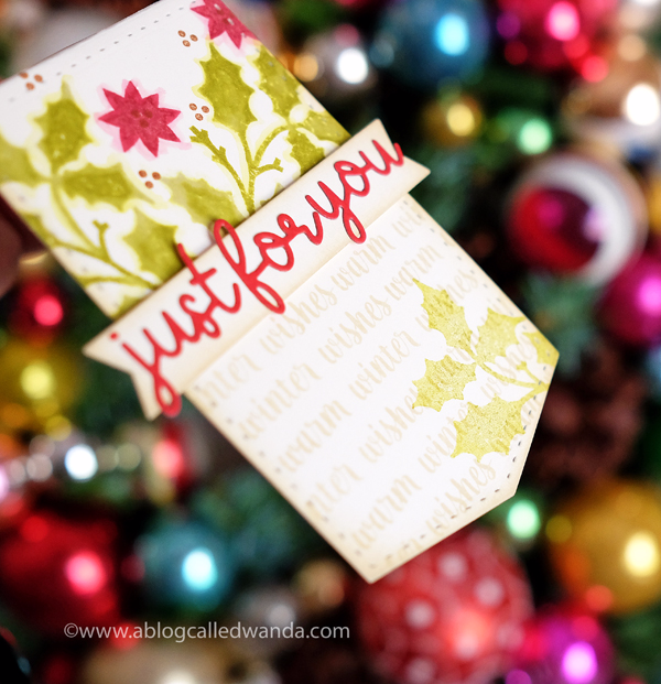 christmas wine bottle tag