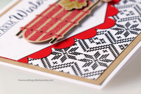 PTI FAIR ISLE BORDERS. CHRISTMAS CARD