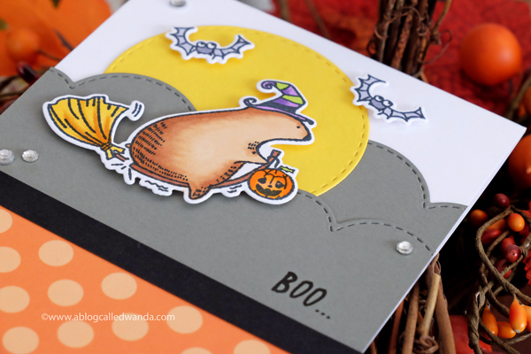 Big Bear & Bird stamps Waffle Flower