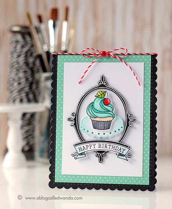PTI Bakers Dozen cupcake card birthday