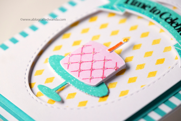 Papertrey Ink Fiesta Flag Birthday stamp set. Card by Wanda Guess. PTI design team