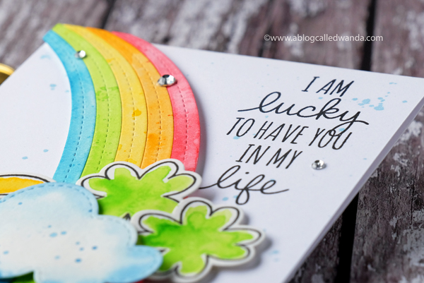 My Favorite Things End of the Rainbow and Lucky stamps and dies