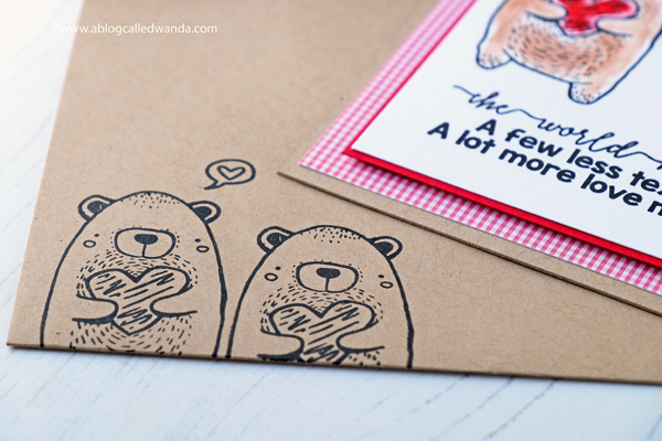 Envelope Art with kraft and watercolors Envelope Art with kraft and watercolors