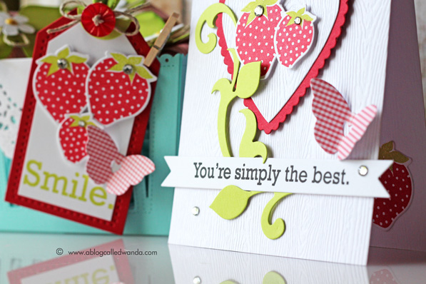 Bold Bouquet Anniversary stamp set from PTI. Card by Wanda Guess
