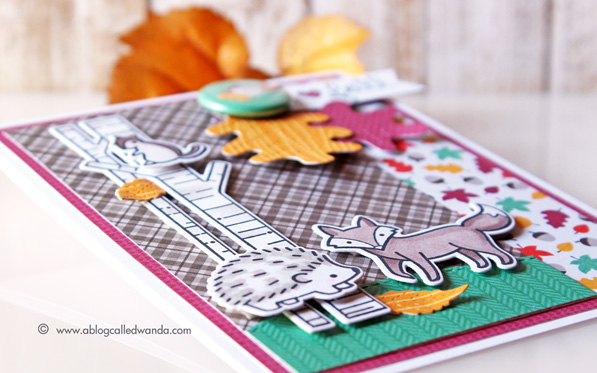 Lawn Fawn Sweater Weather Paper and Embellishments. Card by Wanda Guess