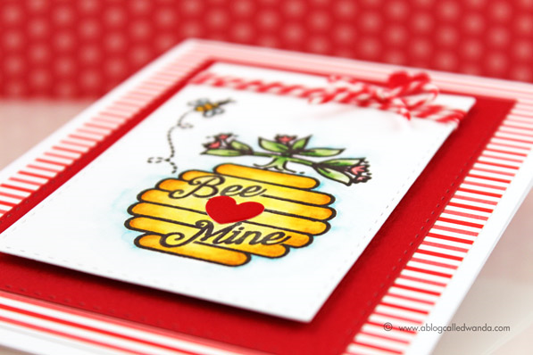 Card by Wanda Guess Bee Mine stamp set from Avery Elle stamps Card by Wanda Guess Bee Mine stamp set from Avery Elle stamps