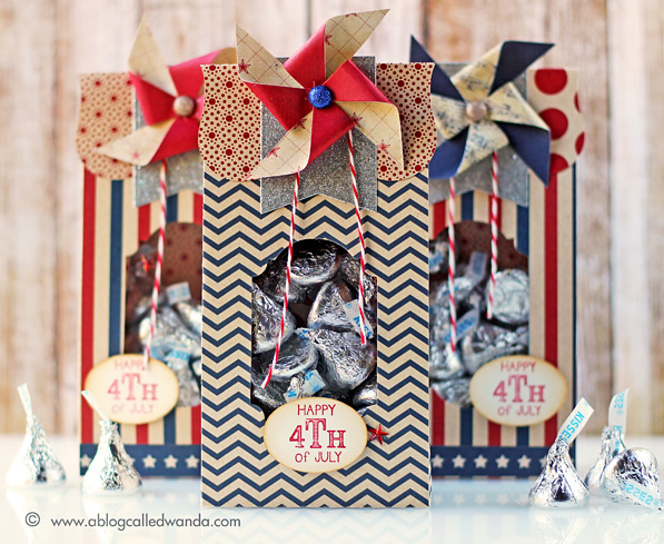 4th of July treat bags by Wanda Guess. Dies are Brenda Walton for Sizzix