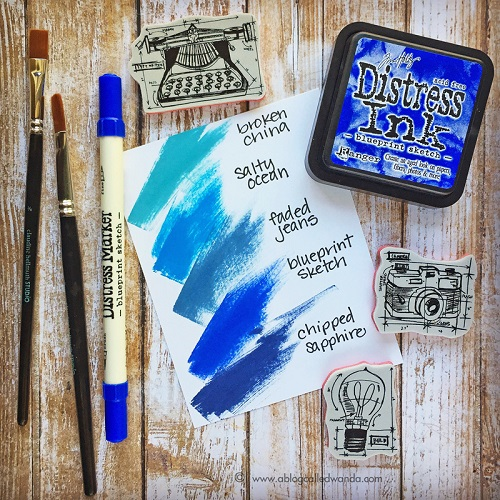 Blueprint Sketch Distress Ink
