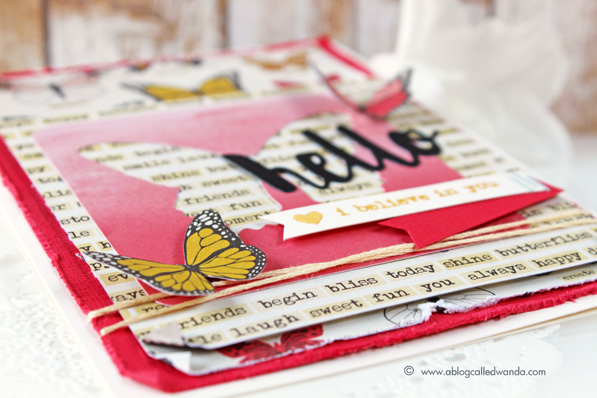Simon Says Stamp October 2015 card kit. Card by Wanda Guess #sssfave