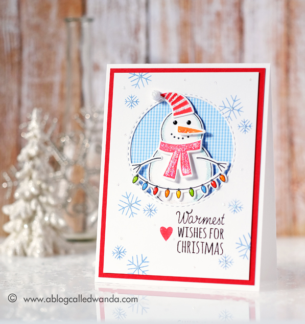 Simon Says Stamp Build a Snowman. Exclusive stamps and dies. Card by Wanda Guess #sssfave
