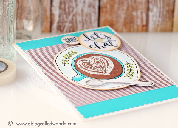 Concord & 9th Let's Chat stamp set. Card by Wanda Guess