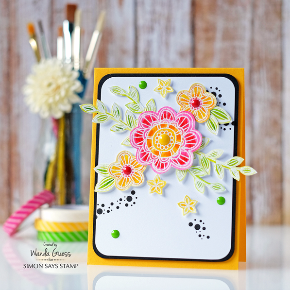 Simon Says Stamp June 2016 Card Kit. Look for the Miracles. Card by Wanda Guess