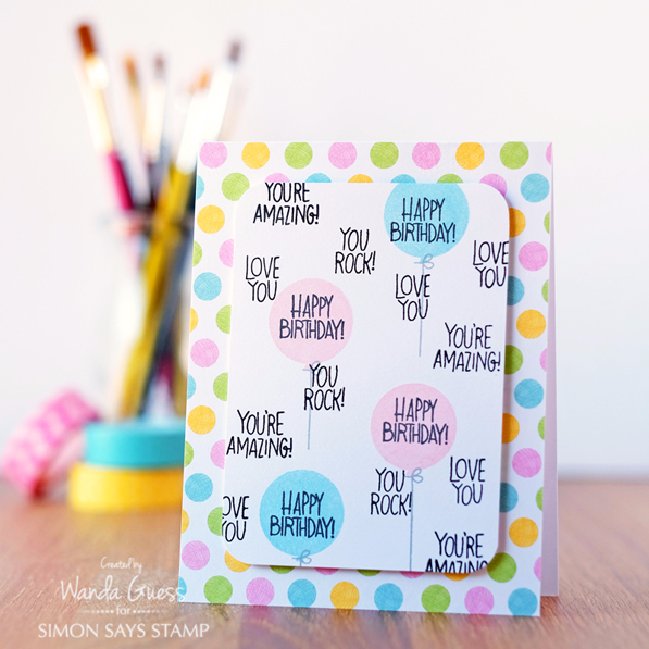 SIMON SAYS STAMP SEPTEMBER 2016 CARD KIT! Card by Wanda Guess