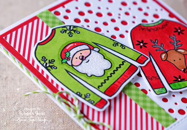 1 Simon Says Stamp Ugly Sweater stamps and dies. Project by Wanda Guess