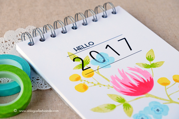 Concord & 9th Flourish Stamp Set. 2017 calendar