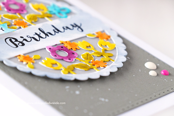 Papertrey Ink Cutaway Tag Spring die and stamps. PTI March 2017 Release. Watercolor with Distress Inks. Project by Wanda Guess Papertrey Ink Cutaway Tag Spring die and stamps. PTI March 2017 Release. Watercolor with Distress Inks. Project by Wanda Guess