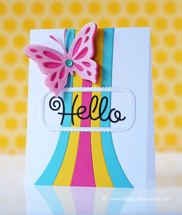 Papertrey Ink Throwback Thursday. Rainbow Stripes Dies. Card by Wanda Guess PTI Design Team Papertrey Ink Throwback Thursday. Rainbow Stripes Dies. Card by Wanda Guess PTI Design Team