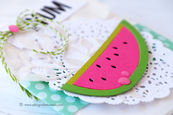PTI watermelon die cut