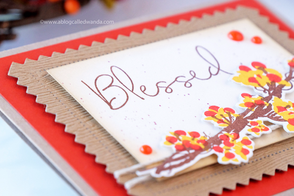 Papertrey Ink Beautiful Berries Autumn. Card by Wanda Guess