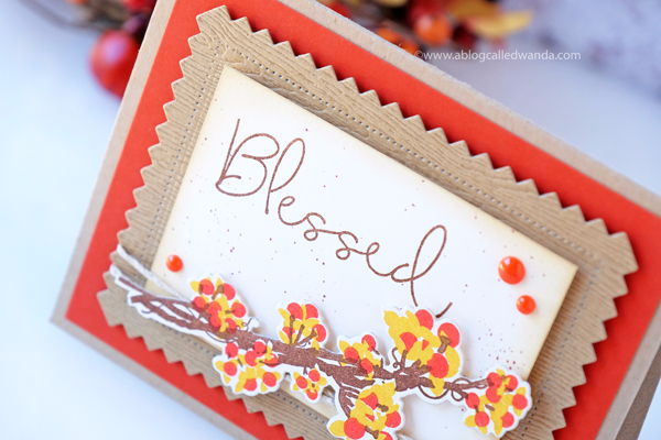 Papertrey Ink Beautiful Berries Autumn. Card by Wanda Guess