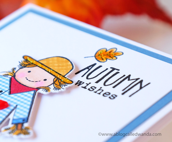 Papertrey Ink Autumn Scarecrow card by Wanda Guess. PTI new release August 2017. PTI Design team
