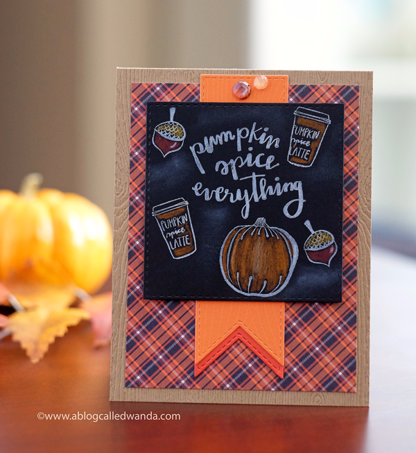 Prima Amber Moon Collection. Chalkboard card by Wanda Guess