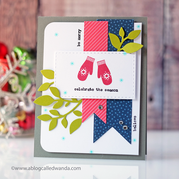 PAPERTREY INK TRAVELERS JOURNAL DECEMBER. TYPED WORDS. CHRISTMAS. CARD BY WANDA GUESS