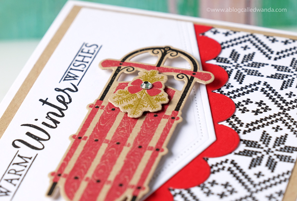 PAPERTREY INK TO THE POINT EDGERS CHRISTMAS CARD PTI