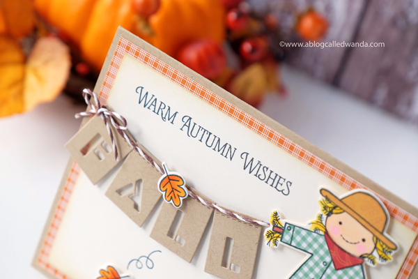 Paper Piecing project. Fall Card Echo Park and Carta Bella paper