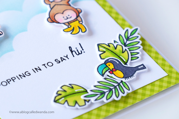 Waffle Flower stamps Jungle Bday