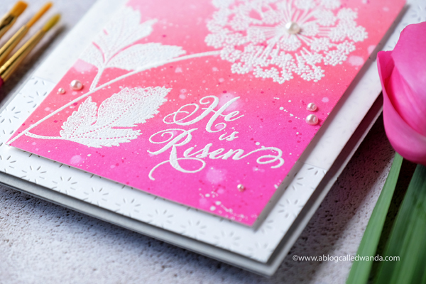 Papertrey Ink Easter Card Heat Embossing