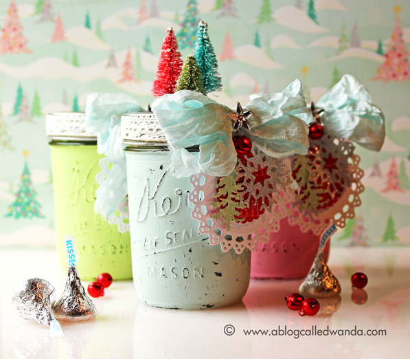 Mason Jars for Christmas by Wanda Guess